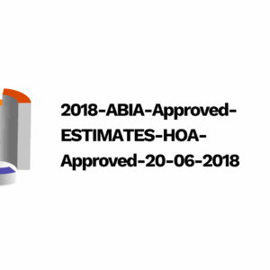 2018 ABIA Approved ESTIMATES-HOA-Approved-20-06-2018